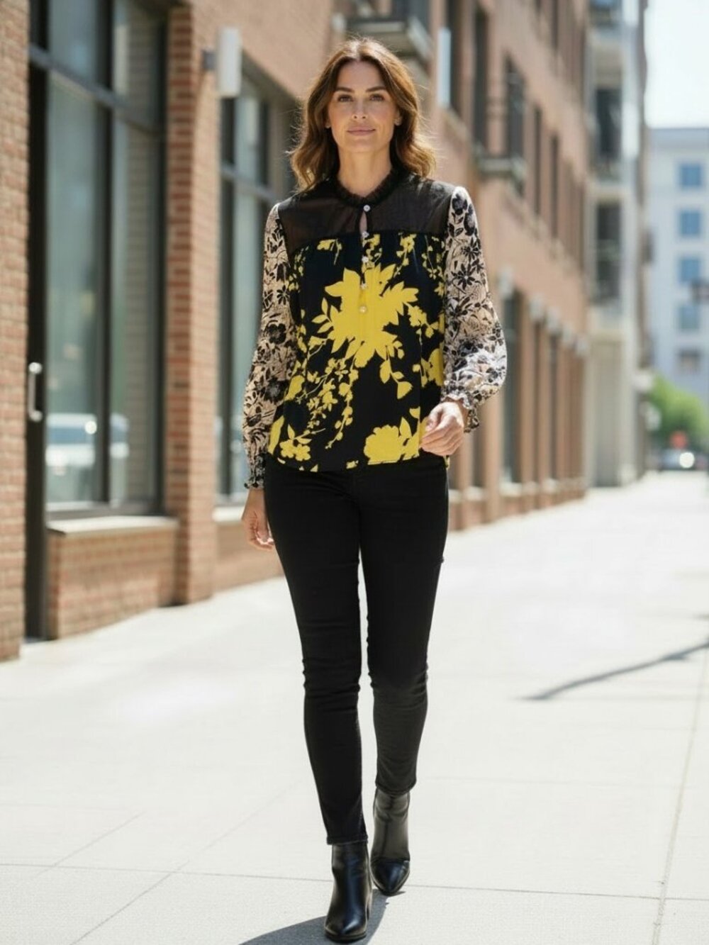 Rentrayage Blouse Women's Sustainable Upcycled Designer NWT